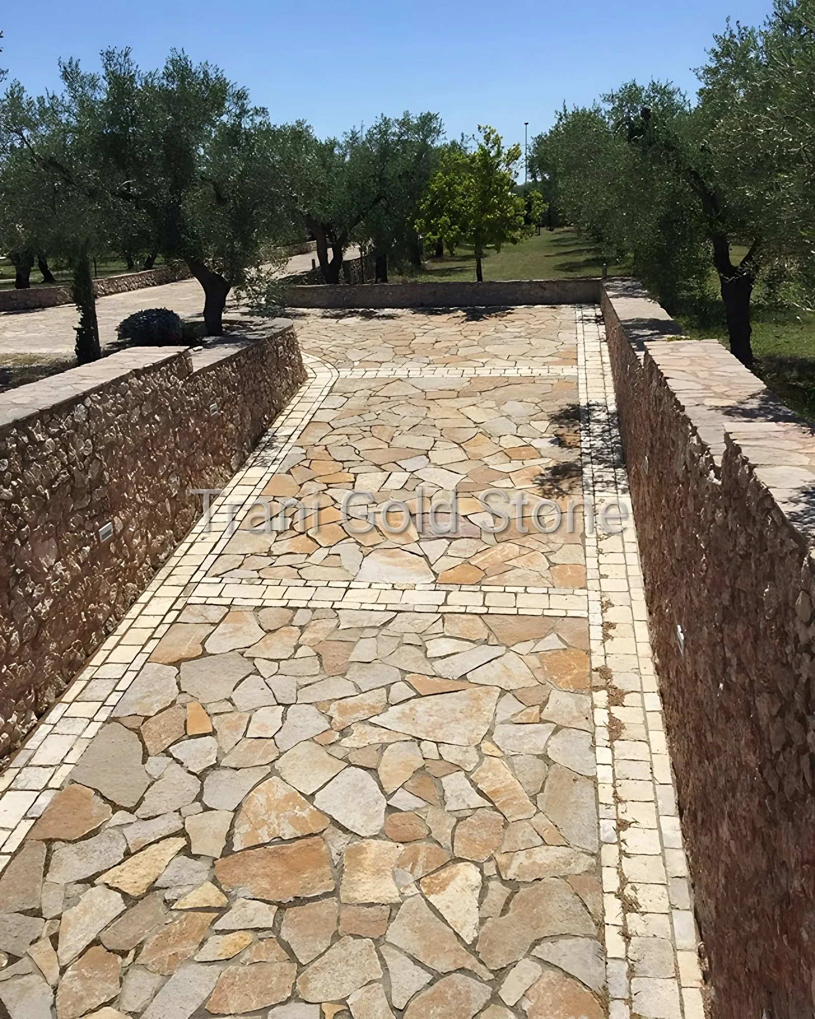Pavimentazione a mosaico in pietra di Trani